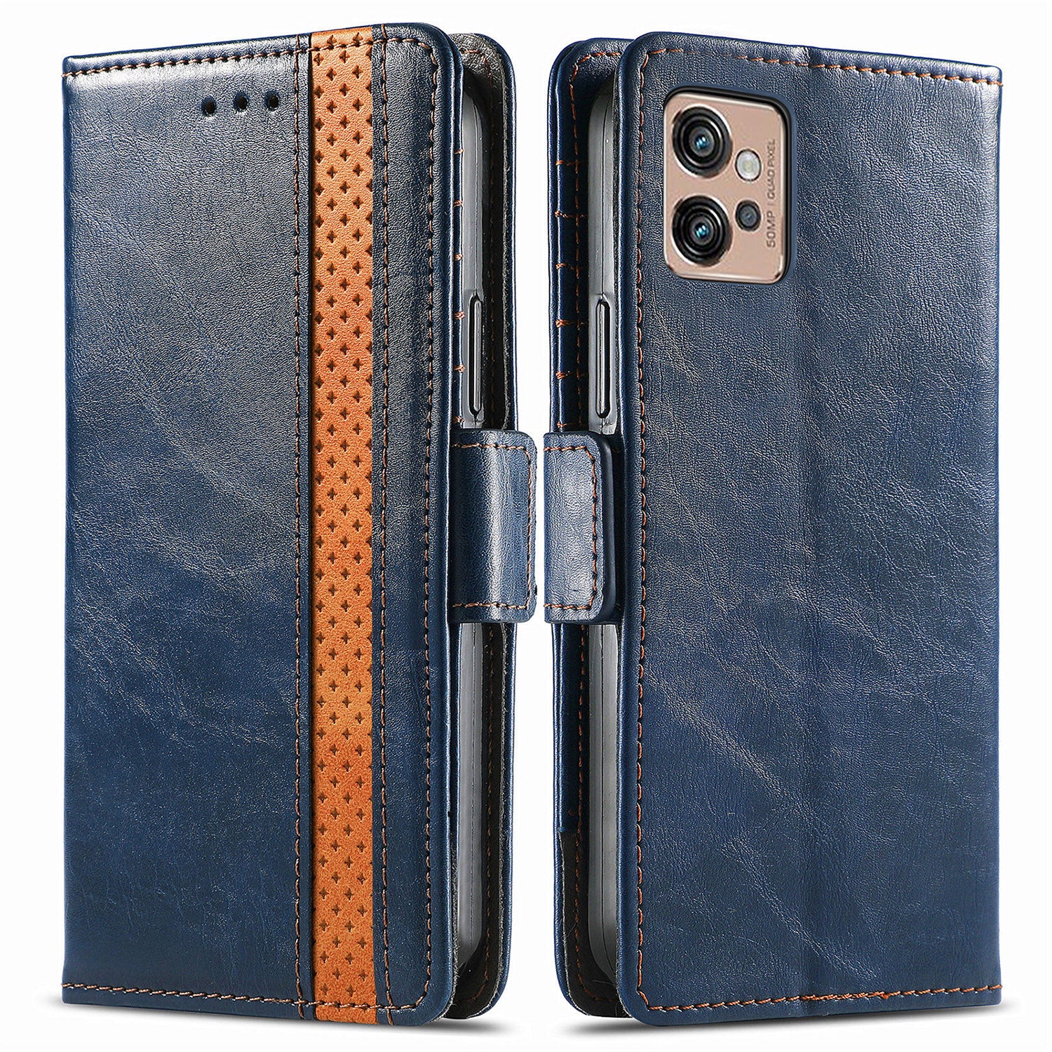 CASENEO 002 Series RFID Blocking Phone Case for Motorola Moto G32 4G Business Splicing Style PU Leather TPU Wallet Stand Anti-drop Phone Cover CASENEO 002 Series RFID Blocking Phone Case for Motorola Moto G32 4G Business Splicing Style PU Leather TPU Wallet Stand Anti-drop Phone Cover